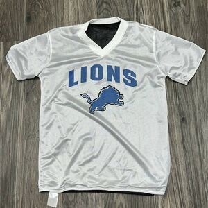 NFL White and Black reversible Detroit Lions Jersey sz M